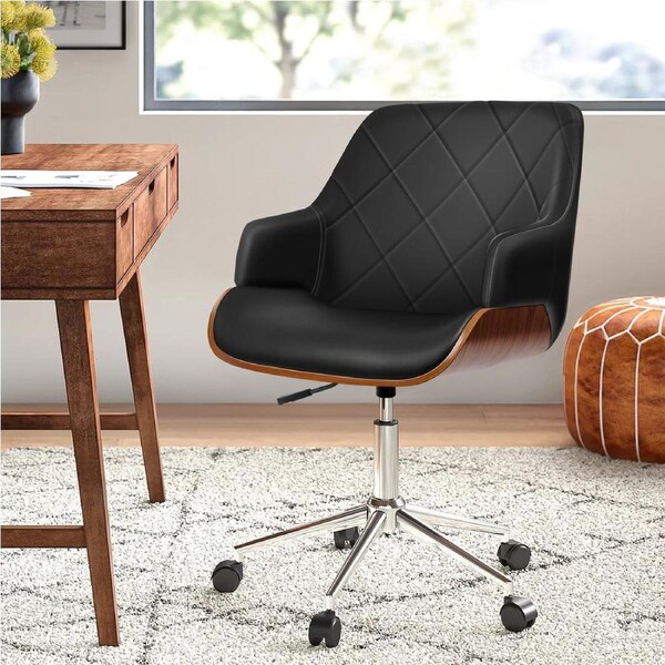 ALFORDSON Wooden Executive Office Chair Kendra (Black)