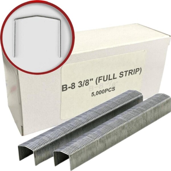 20 Pack Spotnails Galvanized Chisel B8 Staples 3/8" 10mm Leg Box 5,000 STCR2115