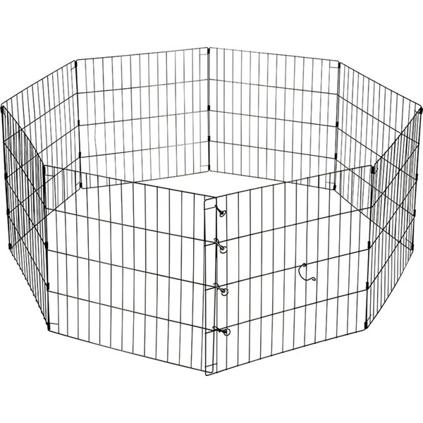 Royale Portable Collapsible 8 Panel 61x61cm Hinged Puppy/Dog Play Pen Enclosure