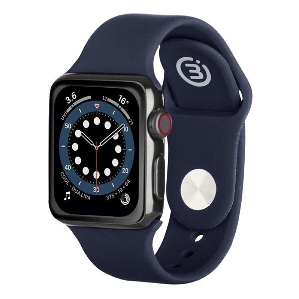 3sixT Silicone Sports Band/Bracelet/Strap For Apple Watch 38/40mm Navy Blue