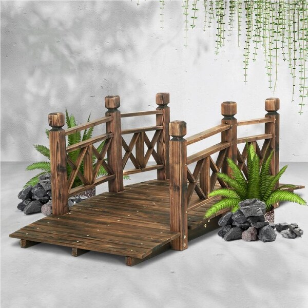 150cm Gardeon Garden Decor Outdoor Ornament Wooden Bridge
