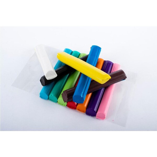 12PCE Modelling Clay Super Light Ultra Soft Mega Value Pack Non-Sticky Colourful