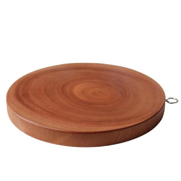 YES4HOMES 30cm Natural Hardwood Hygienic Kitchen Cutting Wooden Chopping Board Round
