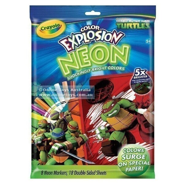 Crayola Neon Colour Explosion - Teenage Mutant Ninja Turtles