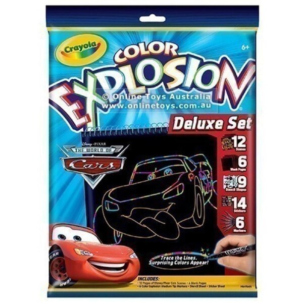 Crayola Colour Explosion Cars Deluxe Set