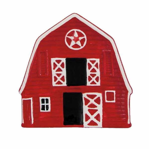 Lang Kitchen Porcelain Spoon Rest Farmhouse Red Barn Cooking