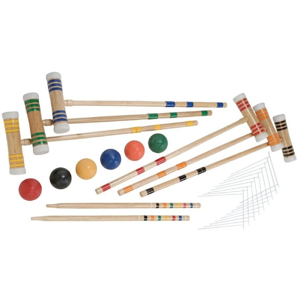 Regent Sports Premier 6 Player Croquet Set with 24 Inch Sticks
