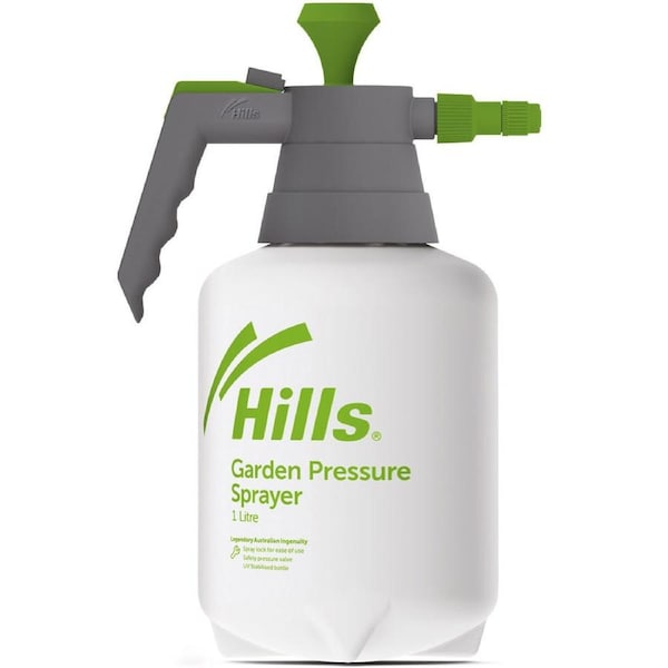Hills 1L Garden Pressure Sprayer with Easy On/Off Button