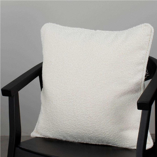 Boucle Square Cushion - Off White