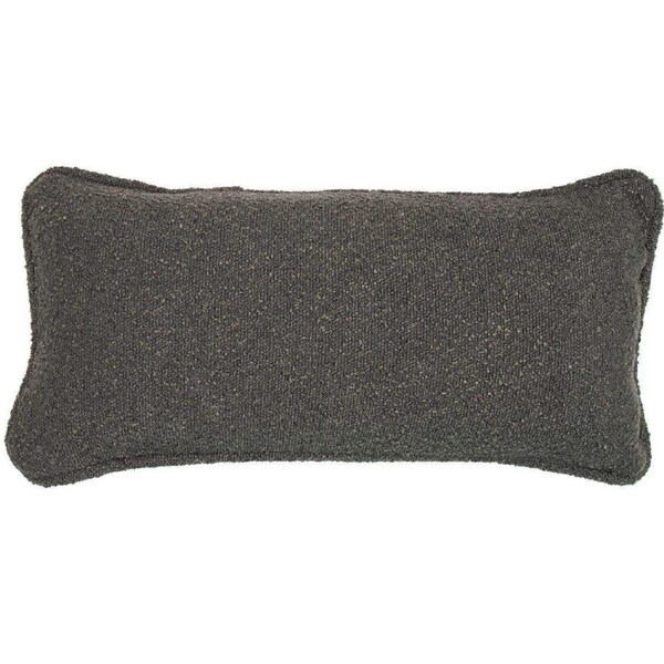 Boucle Breakfast Cushion - Charcoal