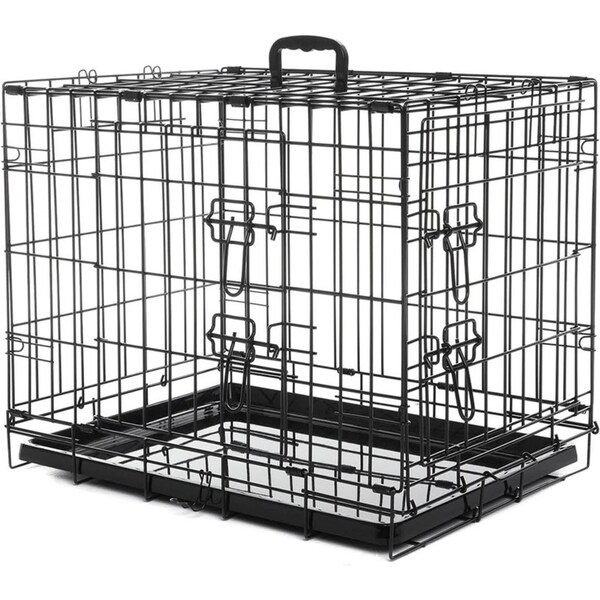 Royale Portable Collapsible Metal Frame Kennel 61cm Cat/Dog/Puppy Crate/Cage