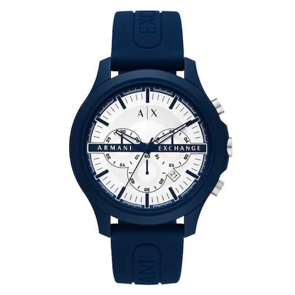 Armani Exchange Hampton Blue Silicone Strap Men's Watch (AX2437)
