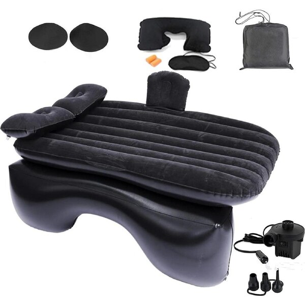 Inflatable Car Back Seat Mattress Portable Travel Camping Soft Rest Air Bed SUV