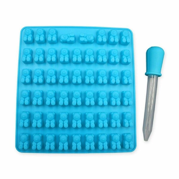 53 Cavity Silicone Gummy Bear Mold Candy Chocolate Jelly Ice Chocolate Moulds