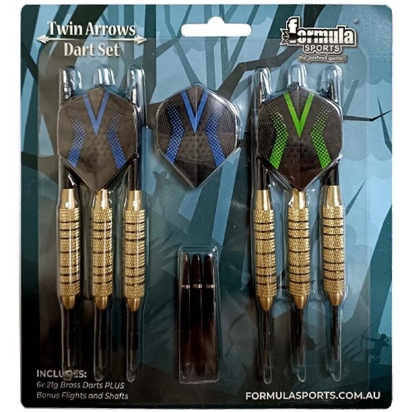 Twin Arrows Brass Darts Set 21 Gram 2 x Sets
