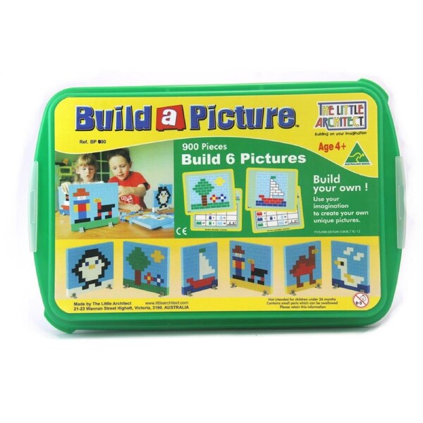 The Little Architect Kids Building Blocks Set 900pcs Build a Picture Box