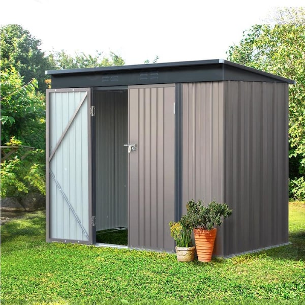 Giantz Garden Shed 2.31x1.31M Sheds Outdoor Storage Tool Metal Workshop Shelter Double Door