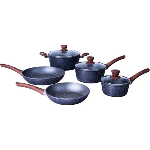 8pcs Cookware Set Frypan Casserole Saucepan Pot Non-stick Fry Pan Cookware