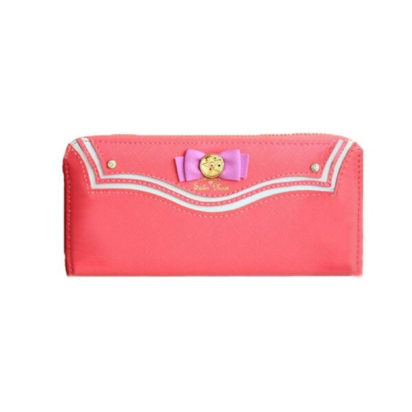 Nevenka Girls Cute Wallet Exquisite Bowknot Kawaii Card Holder-Watermelon Red