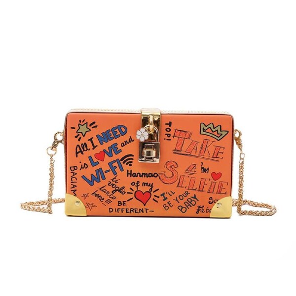 Nevenka Women Purses Crossbody Bag Chic Daily Shoulder Handbags-Orange