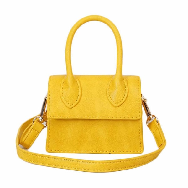 Nevenka Small Square Bag Women Simple Mini Messenger Bag-Yellow