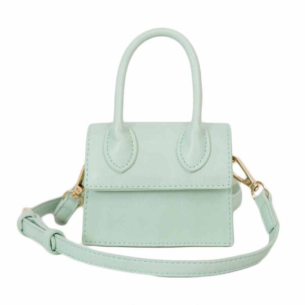 Nevenka Small Square Bag Women Simple Mini Messenger Bag-Green