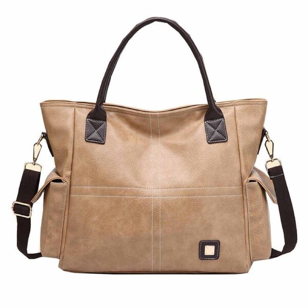 Nevenka Large Hobo Handbags for Women Sturdy Top Handle Shoulder Bags with Adjustable Strap-Khaki