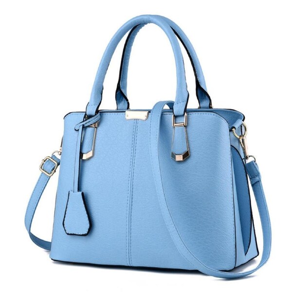 Nevenka Womens Fashion Handbags Top Handle High Capacity Tote-SkyBlue