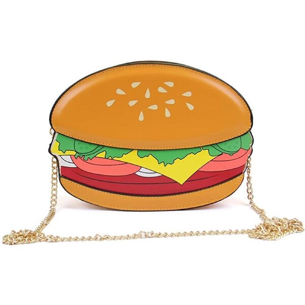 Nevenka Womens Creative Food Style Shoulder Messenger Bag-Hamburger