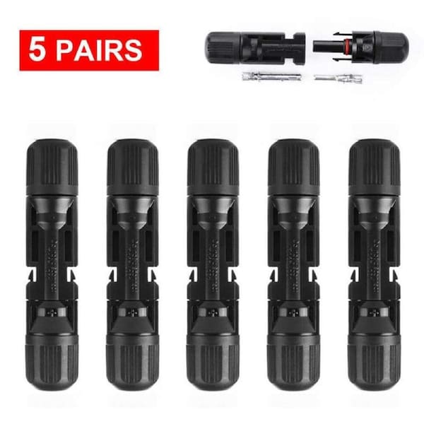 OZNALA 5~30 Pairs Solar Panel Connectors IP67 30A Plug Socket Male & Female Connection