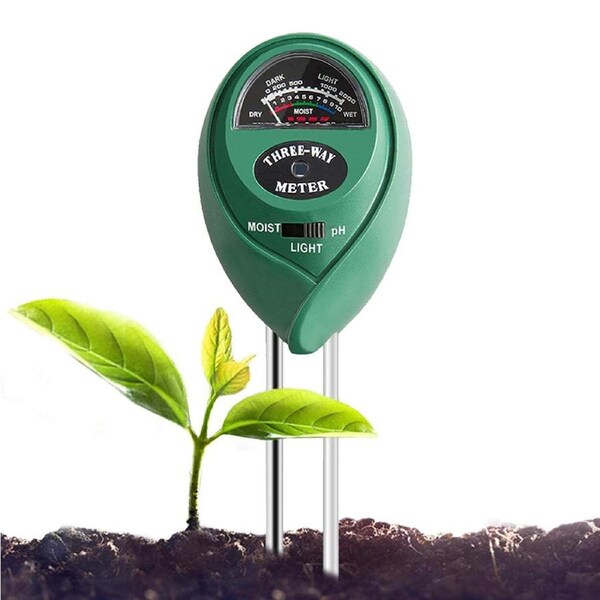 3in1 Soil Tester Water PH Moisture Light Test Meter Kit Garden Lawn Plant Flower