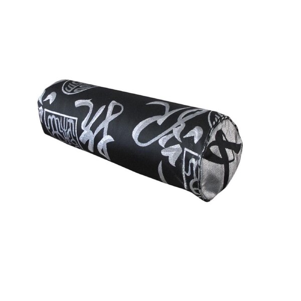 Phase 2 Warlord Jacquard Silver Neckroll Cover 15 x 48 cm