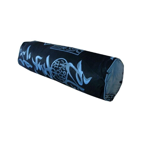 Phase 2 Warlord Jacquard Blue Neckroll Cover 15 x 48 cm