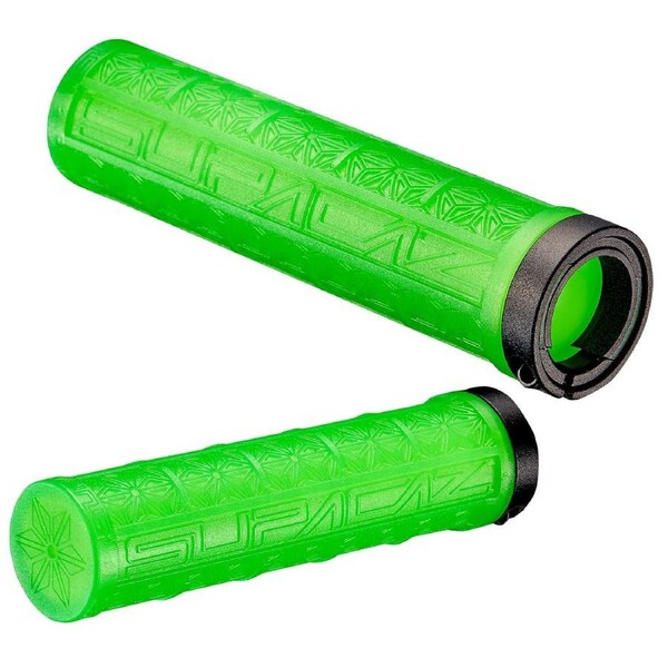 Supacaz Grizips Grips Neon Green - Green Size -