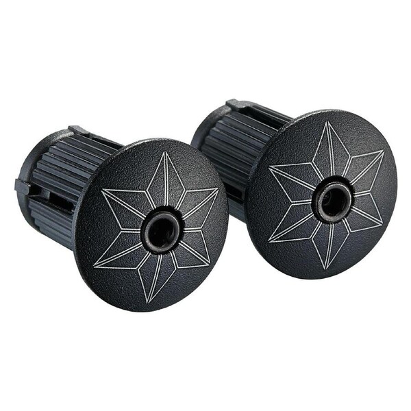 Supacaz Star Plugz Anodized Black - Black Size -