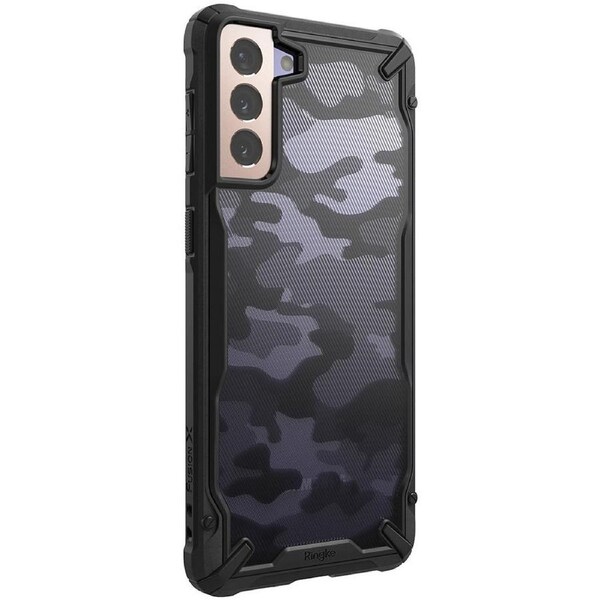 Ringke Fusion X Samsung Galaxy S21 Plus Case Camo Black
