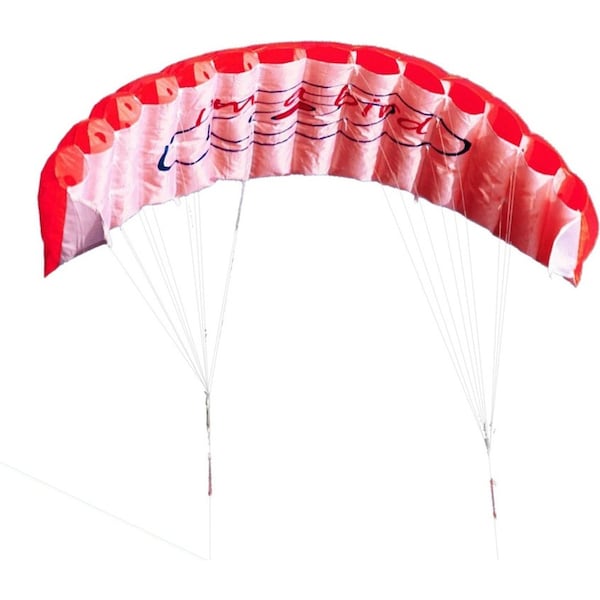 Outdoor Beach Parafoil Frameless Kite Toy - 1.4m - Red