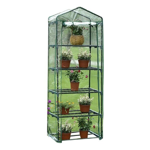 Greenhouse Garden Shed with Frame and PVC - 5 Tiers