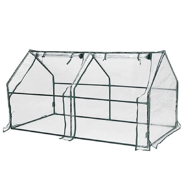 Greenhouse Garden Shed with Cover and Frame - 180L
