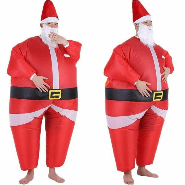 Inflatable Santa Christmas Costume - 1pc - 200cm