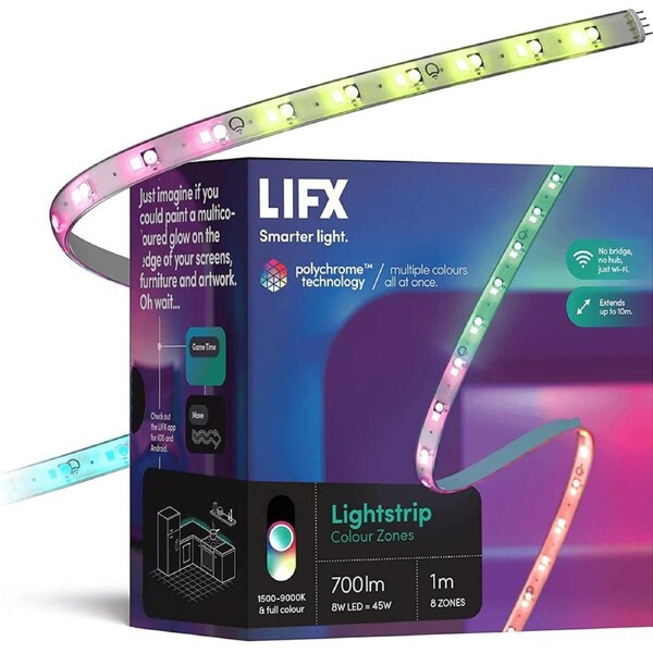 LIFX Lightstrip Colour Zones 1m Starter Kit Smart LED Light