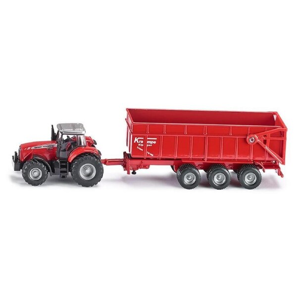 Siku Massey Ferguson Tractor with Trailer 1:87 Scale