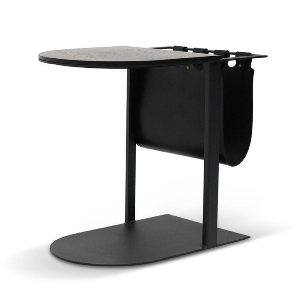 Gonzales 55cm Side Table - Full Black
