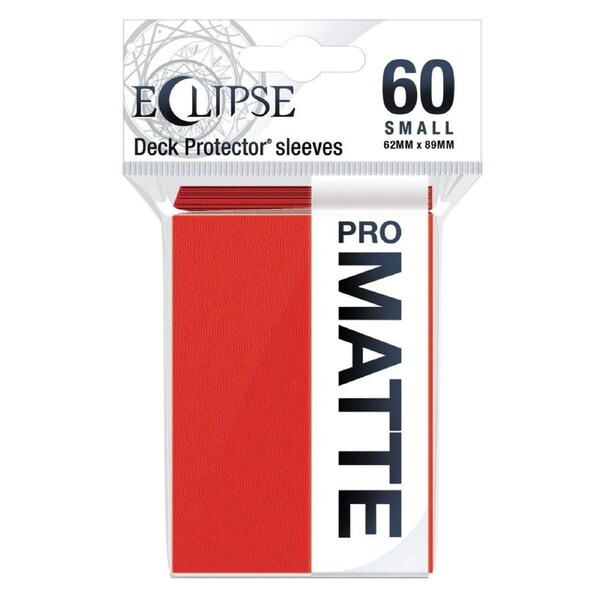 Eclipse Matte Small Sleeves 60 pack Apple Red