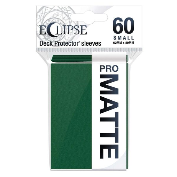 Eclipse Matte Small Sleeves 60 pack Forest Green