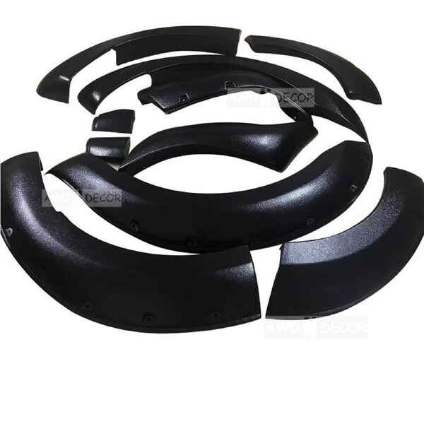 Pocket Fender Flares Guard Arch Cover to suit Ford Everest 2015 2016 2017 2018 Texture Black