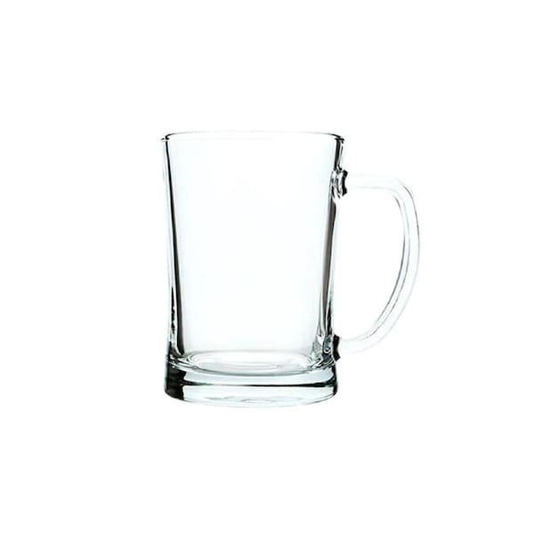 2 x Blinkmax 660ml Beer Mug Glass Drinking Cup with Handle Jug Glasses