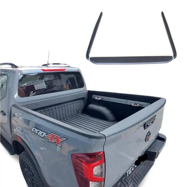 3 pcs Tailgate Cover Cap Trim Guard Matte Black for Nissan Navara NP300 2020-2025
