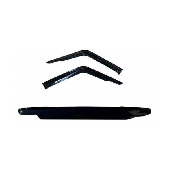 Bonnet Protector, Weathershields to suit Toyota Landcruiser 70 AUG 2001 Tinted Black