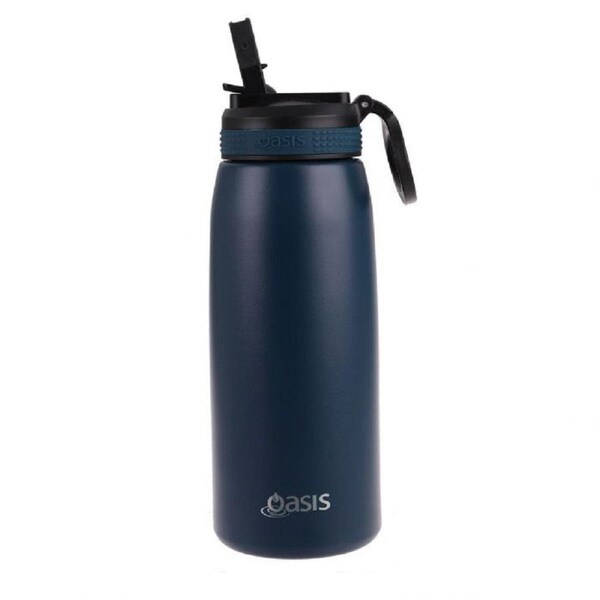 Oasis Insulated Sports Bottle W/Sipper 780ml - Navy (S)